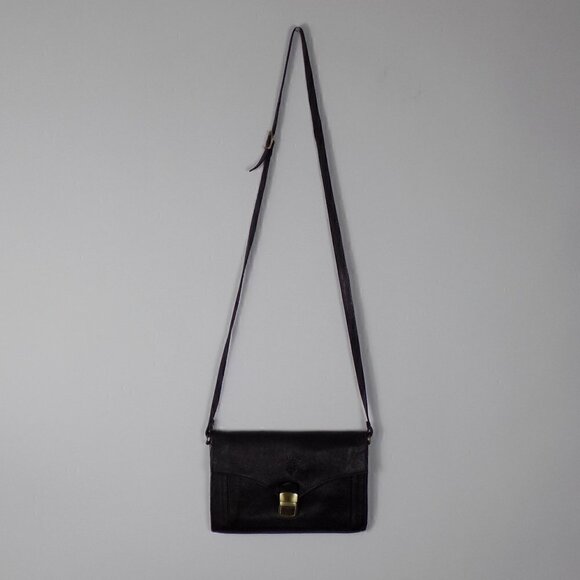 Firenze Crossbody Bag Leather Adjustable Strap Made in Italy Brown - Picture 5 of 10